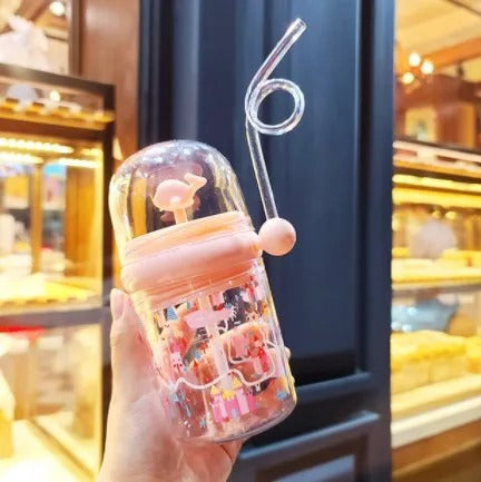 Portable Cartoon Cute Whale Baby Drinking Water Bottle Leak Proof 250ML Regular priceRs.