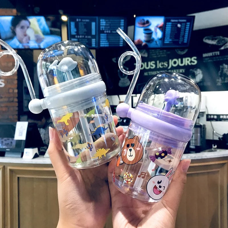 Portable Cartoon Cute Whale Baby Drinking Water Bottle Leak Proof 250ML Regular priceRs.