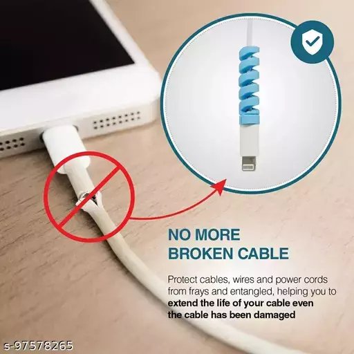 4 Pcs Spiral Silicone Cable Protectors.