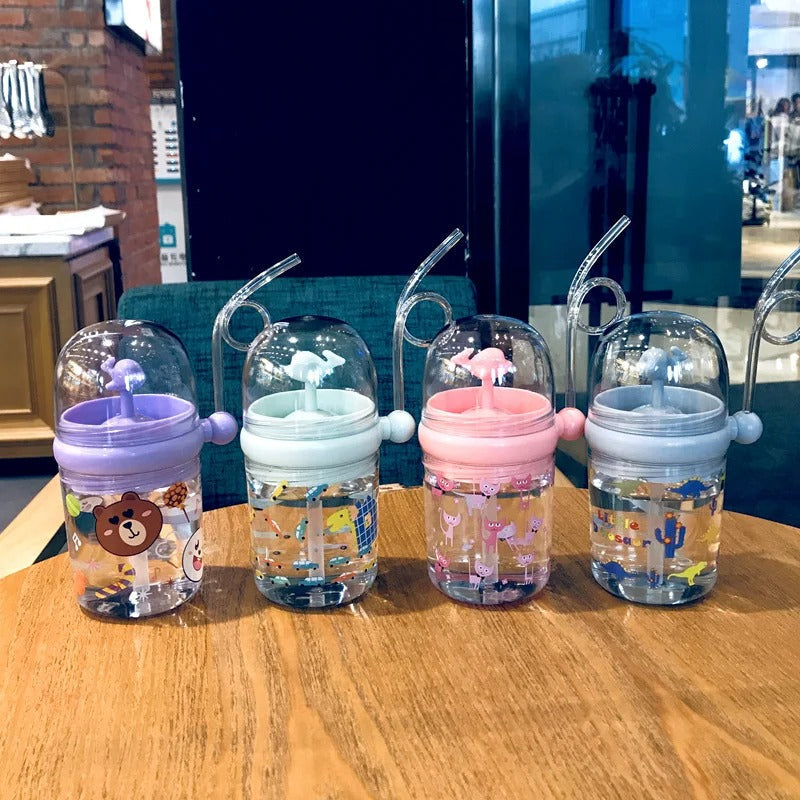 Portable Cartoon Cute Whale Baby Drinking Water Bottle Leak Proof 250ML Regular priceRs.
